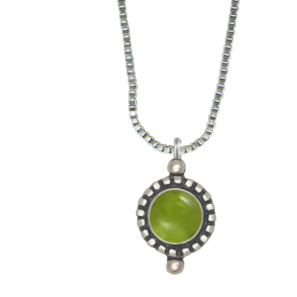Sterling Silver Little Peridot Pendant Necklace